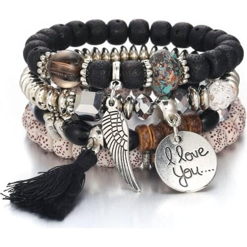 WOCLEILIY Metal Bracelets