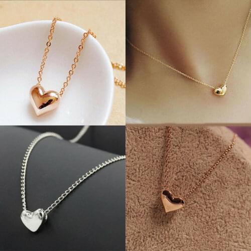 Fashion Women Heart Statement Chain Pendant Necklace Jewelry Chain Necklace Pendant Necklace Jewelry