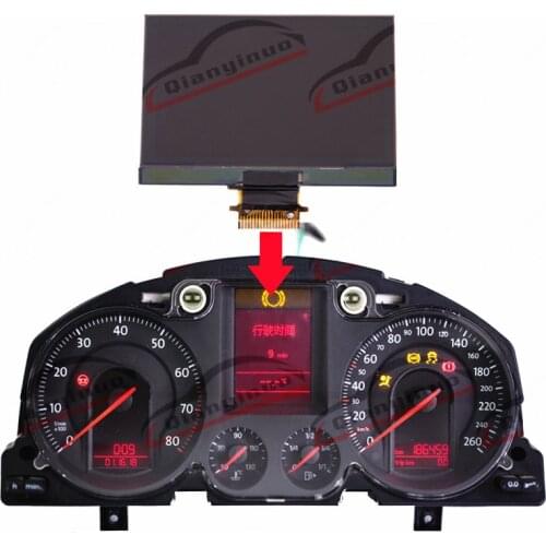 Qianyinuo Dashboard LCD Display For V W Passat 3C B6 Golf 5 V Tacho Display MFA FIS Kombi Instrument LCD (OEM:A2C00043350)