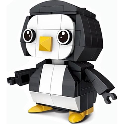 Animals Friend 105PCS Toy For Children Toys Hobbies Model Building Penguin Blocks Accessories LTHM041 Friends Animals Kids Gifts