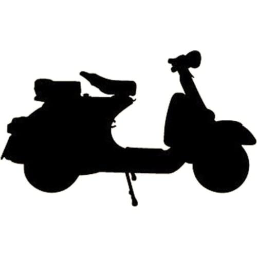 17CM*10.3CM Scooter Moped Retro MOD Car Styling Fashion Decorative Decals Window Stickers High-quality