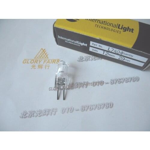 2pcs,ILT L7404 12V 20W G4 Japan tungsten halogen lamp,12V20W chemistry analyzer 2000 hours spare bulb,formerly GTL Gilway