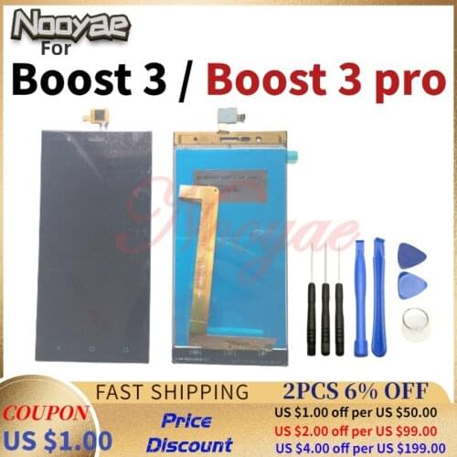 5" Black Boost3 sensor For Highscreen Boost 3 / Boost 3 pro LCD Display +Touch Screen Digitizer Screen Assembly