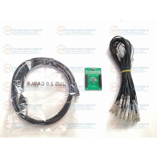 Free Shipping 2 player USB to jamma Arcade controller adapter Arcade machine accessories for PC & Raspberry Pi 3 game cabinet
