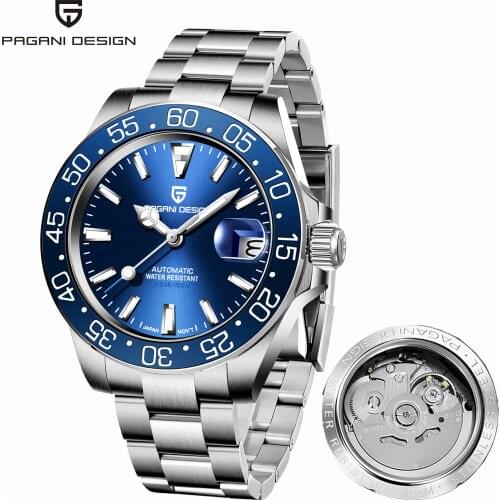 PAGANI Design 2020 New Automatic Men Mechanical Watch Fashion Simple Watch NH35 Sapphire Watch Stainless steel waterproof watch