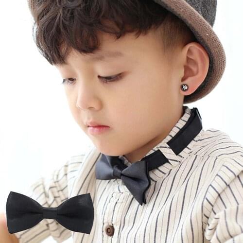 Baby Kids Tie Solid Color Adjustable Necktie Bowtie Party Photography Props