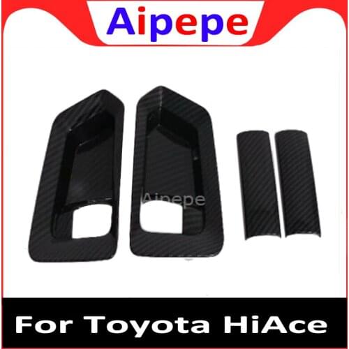 For Toyota HiAce Granvia Commuter 2019 2020 Car Inner Door Handle Bowl Cover Sticker Case Accessories Styling