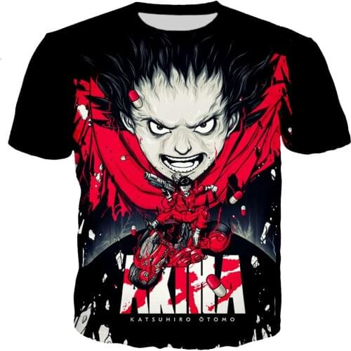 Akira T Shirt Men/women 3D Printed T-shirts Fashion Harajuku Style Tshirt Streetwear Tops