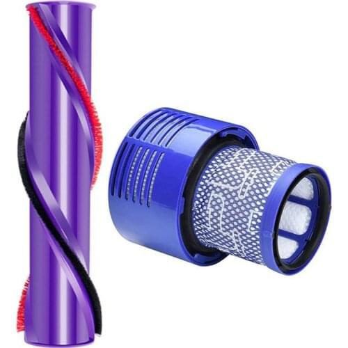 HOT!-Brush Roll Filter for Dyson V10Cordless Brushroll Cleaner Head Brush Bar Roller Robot Sweeper Vacuum Cleaner Accessories