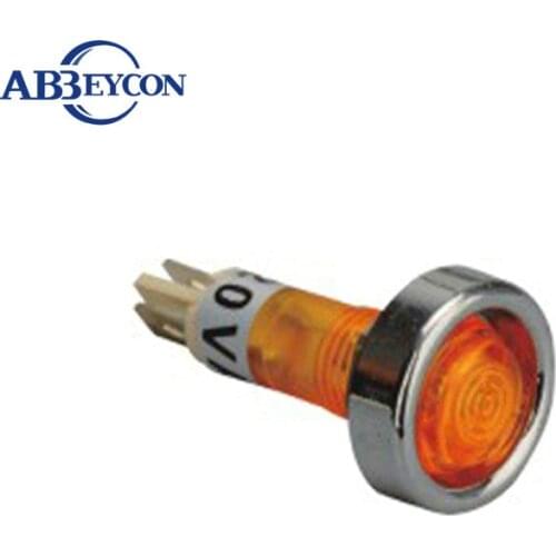 Metal ring 6v 12v pilot light 12mm Dia indicator light 12v pilot light AC 220V Illuminated Signal Lamp Indicator Light