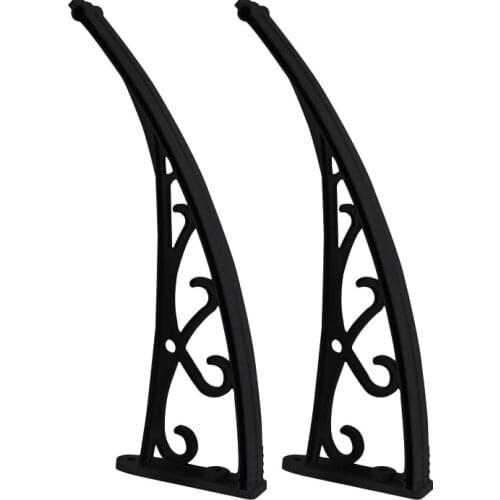 60/80/100cm Outdoor Balcony Awning Support Bracket Door Window Eaves Awning Holder Awning Plastic Bracket White Grey Black Color