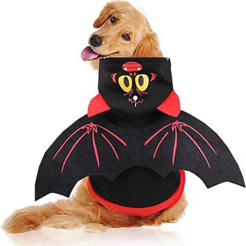 Pet Cat Clothes Funny Bat Wings Costumes Halloween Party Coat Hooded Small Cat Kitten Hoodie Puppy Dog Clothes