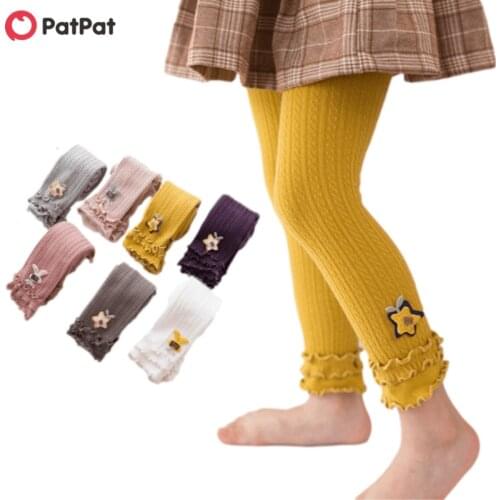 PatPat 2021 New Spring and Autumn Baby / Toddler Girl Cutie Cartoon Decor Leggings