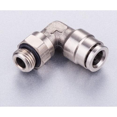 Tube size 1/4-1/8 thread with O-ring metal push in fitting ,brass fitting ,pneumatic metal fitting