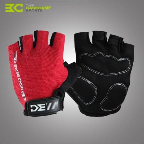 Men Women Bike Gloves S M L XL Bicycle Gloves Breathable Shockproof Mittens Half Finger Bicycle Gloves Blue Red Black Grey
