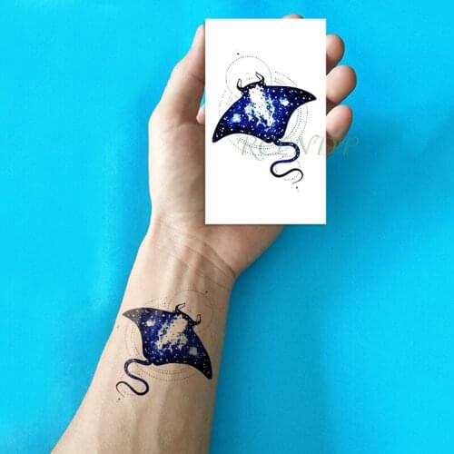 Waterproof Temporary Tattoo Sticker devil fish small size art tatto flash tatoo fake tattoos for kid women men girl
