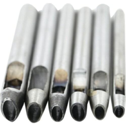 High Quality Punching Leather Hole Punch Oval Steel Leather Craft Hollow Hole Punch 1mm-25mm Metal Gaskets Plastic Rubber Tools