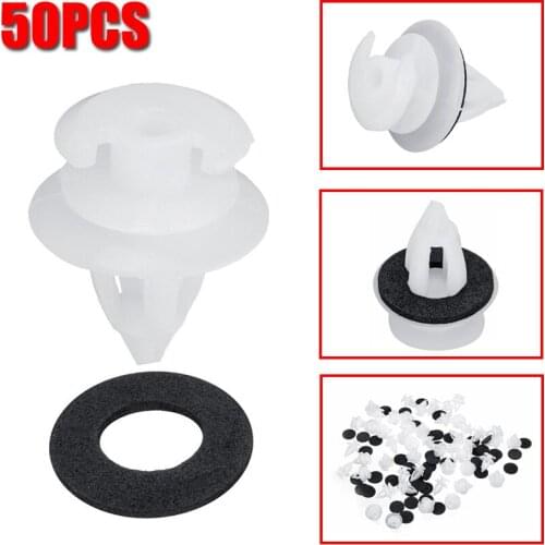 50Pcs 8mm Car Door Panel Auto Fasteners Trim Plastic Rivets Clips Panel Push Retainer For BMW E34 E36 E38 E39 E46 X5 M3 M5 Z3