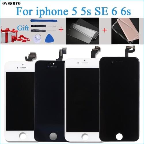 AAA+++ LCD For iPhone 6 Display Touch Glass Screen Digitizer Replacement Module For iphone se lcd 100% Test work Free shipping