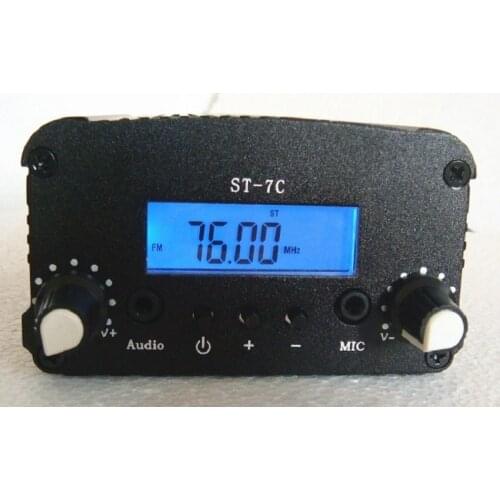 1W/7W ST-7C FM Stereo broadcast radio FM transmitter station audio converter 1kw fm transmitter