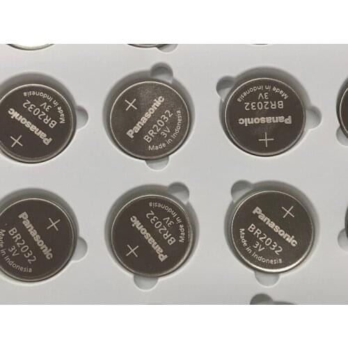 10pcs/lot New Genuine For Panasonic BR2032 BR 2032 3V Battery High temperature Button Coin Cell Battery Batteries