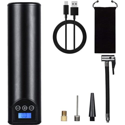 12V 150PSI Air Pump Tire Inflator Handheld 2000mAh Rechargeable Air Compressor with Pressure Gauge LED Lighting Auto Shut Off