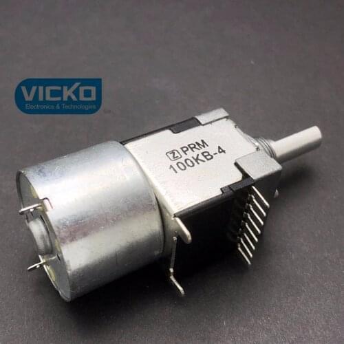 1615 Domestic Z PRM 100KB-4 B100Kx2 double potentiometer remote control motor B100K half-handle 20mm 25mm shaft switch