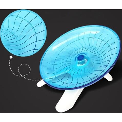 18cm Hamster Flying Saucer Silent Funny Hamster Spinning Saucer Hamster Running Wheel Small Animal Hamster Funny Toy