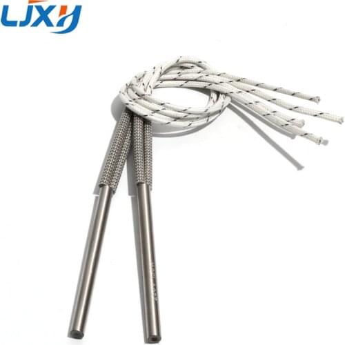 LJXH 2PCS 9.5mm 90~125mm Cartridge Heaters 12V/24V Cylindrical 316SUS Tube 120W/135W/145W/160W/165W Electric Heating Element