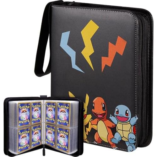 200/400 Pokemon Double Pocket Binder Cards Collectors Album Anime Game Card Portable Storage Case Loaded List Toy Gift for Kid