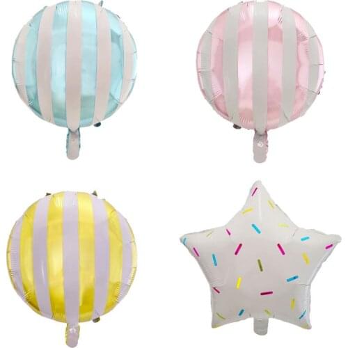 50pcs 18inch Candy Stars Balloons Lollipop Helium Foil balloon Baby Shower happy Birthday Party decoration Supplies Kids Toys