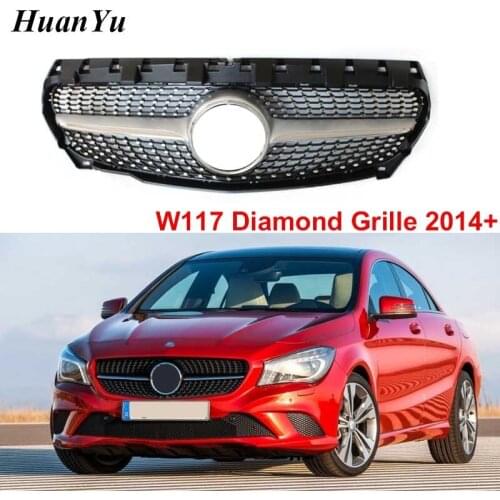 Diamond Grille for Mercedes-benz W117 Front Bumper Racing Grill Suitable for Pre-facelift Facelift CLA180 CLA200 CLA250 2014