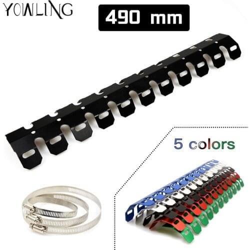 YOWLING Motorcycle Exhaust Muffler Pipe Leg Protector Heat Shield Cover For HUSQVARNA TE 250 310 630 450 510 610 SMR SM610 TC125