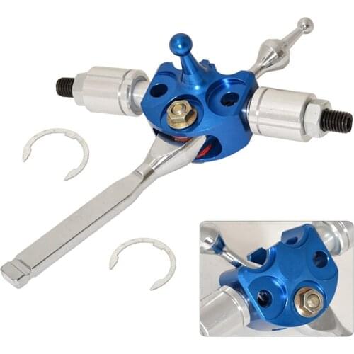 Chrome Blue Short Shifter Lever For-Porsche Boxster Cayman S 911 996 986 987 All Models Turbo AWD Boxster