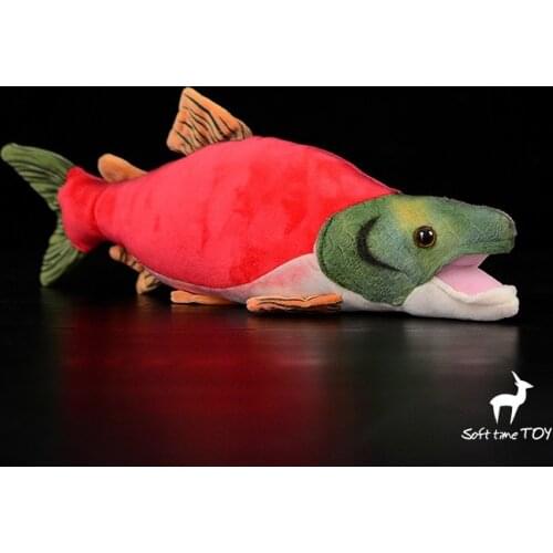 Simulation Marine Animals Lovely Red Salmon Doll Plush Toy Catfish Dolls Stuffed Toys Rare