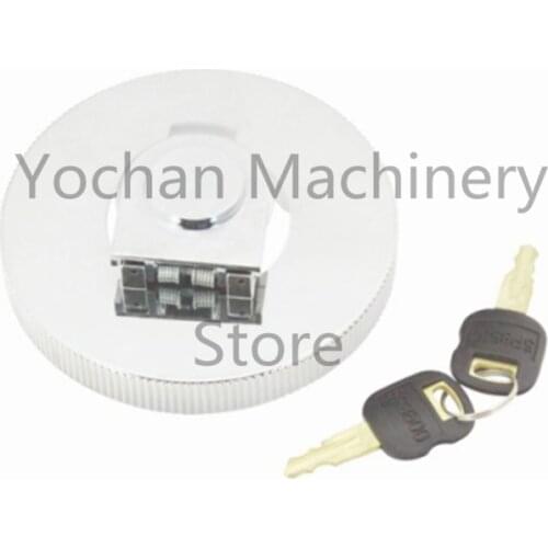 086-1781 Fuel Tank Cap With 2 Keys 5P8500 For Caterpillar Excavator Part 307C 315 305.5 308 0861781 E200B