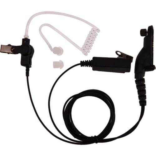 New Air Acoustic Tube Earpiece PTT Microphone Headset Radiation-proof Walkie Talkie Earphone For Motorola XPR XiR DP APX Series