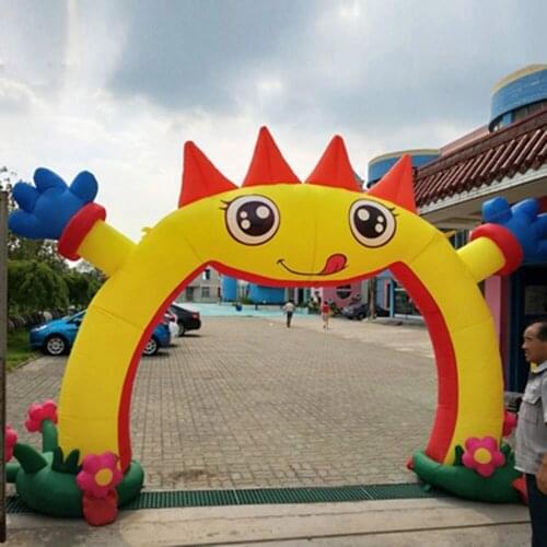 New colorful square inflatable welcome door kindergarten activity cartoon inflatable arch opening celebration arch