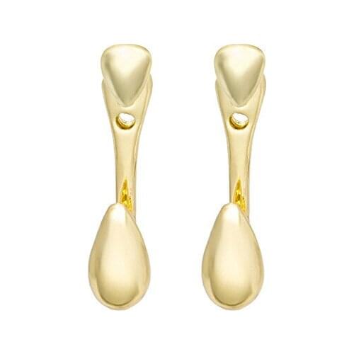 2021 New Small Water Drop Tear Earring Clip Personalized Simple Style Creative Design Womens Earring Clip Noble and Elegant