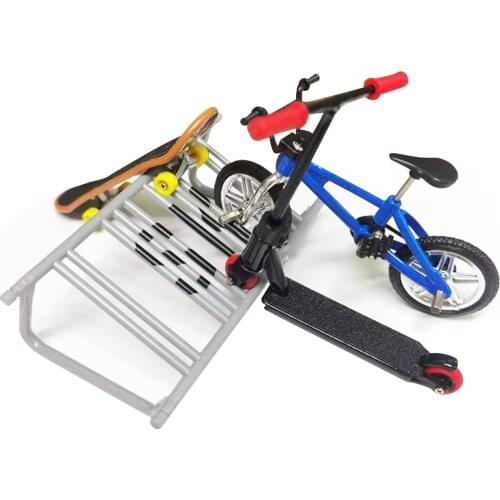 Novelty Mini Table Desktop Scooter Educational Toys Finger Bike Tech Fingerboard Skateboard for Adults Children Kids