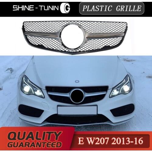 Front Grille Suitable for mercedes E class W207 grill A2078803183 A2078803283 E200 E260 E300 2014-16 without emble silver color