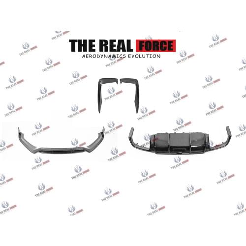 Suitable For 15-18 Audi TT TTS TRF-K Carbon Fiber Full Lip Body Kit - Front Lip Rear Lip Side Skirts