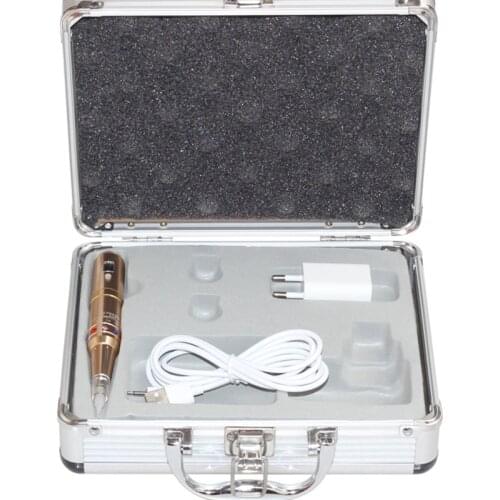 Professional Tattoo Machine Permanent Makeup Machine Pen Traditional Needles Tip Kit For Eyebrow Lips Eyeliner with Carrying Box