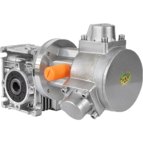Industrial Piston Pneumatic Motor Three-cylinder Large Torque High Precision with Worm Reducer Powrful Explosion-proof Air Motor