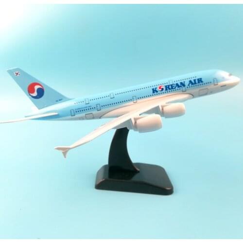 AIR PASSENG PLANE 20CM A380 KOREAN METAL ALLOY MODEL PLANE AIRCRAFT TOY WHEELS AIRPLANE BIRTHDAY GIFT COLLECTION DESK TOY