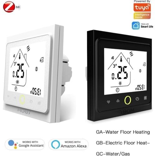 Tuya ZigBee Smart Thermostat Temperature Controller For Water/Electric Floor Heating Gas Boiler Smart Life APP Alexa Google Home