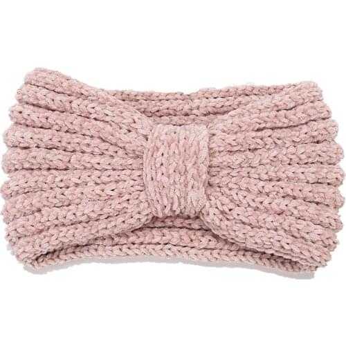 Knitted Knot Cross Headband Soft Turban Female Knitted Headband Hair Accessories Cross Twisted Knot Elastic Hair Bands