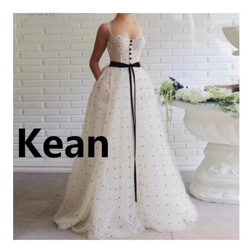 Simple Vestidos de Festa Spaghetti Straps Evening Dresses Sashes Dubai Arabic Saudi Arabian Prom Dress Custom Made