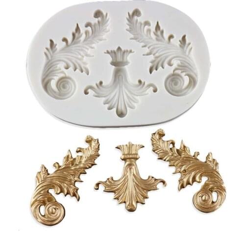 Luyou 1pcs Lace Silicone Mold Fondant Molds Resin Molds Cake Decorating Tools, Pastry Kitchen Baking Accessories FM1672