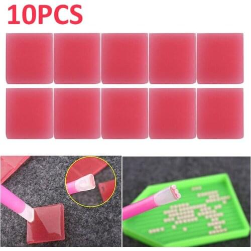 10pcs 5D Diamond Painting Drilling Mud Block Cross Stitch Dotting Square Clay Resin Tools Diamond DIY Embroidery Glue Home Suits